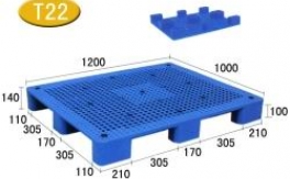 T22-九腳網(wǎng)格塑料托盤(pán)
