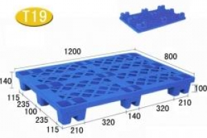 T19-九腳網(wǎng)格輕型塑料托盤(pán)